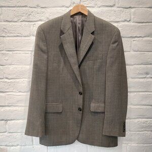 Ralph Lauren Sport Coat Blazer Jacket Mens 42 R Gray 2 Button Business 100% Wool